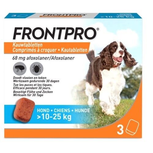 Frontpro Hond - Anti vlooien en tekenmiddel - &gt;10-25 Kg Large