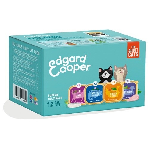 Edgard &amp; Cooper Kuipjes Multipack Cat Adult  Wild, Kip, Lam 12x85 gr