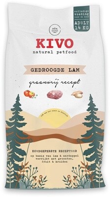 Kivo Petfood gedroogde Lam 14kg