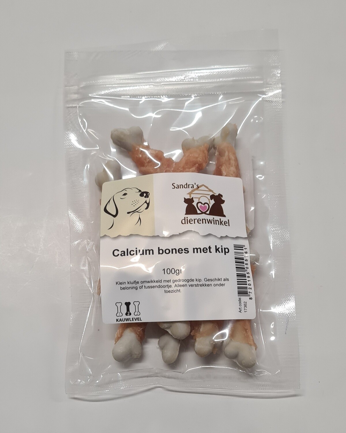 Calcium bones met kip 100gr