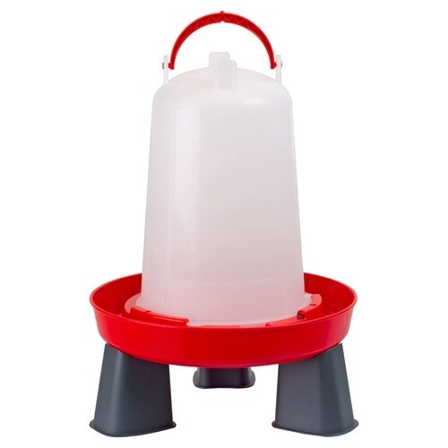 Olba Drinkbak Met Pootjes Rood 3L