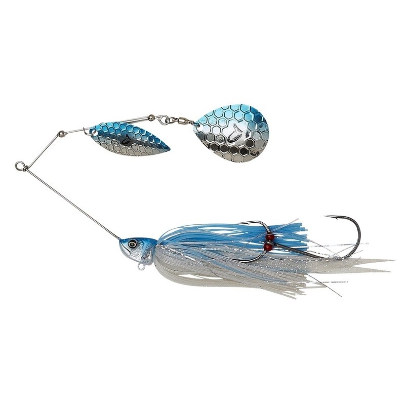 Savage Gear Da&#39;Bush Spinnerbait Sinking Blue Silver 14cm (21g)