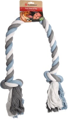Jim Touw met 2 knopen Blauw 45cm