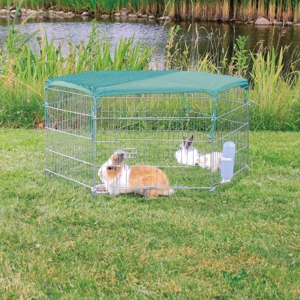Trixie Beschermnet Voor Konijnenren Met Zonwering  80 cm 120 g Groen
