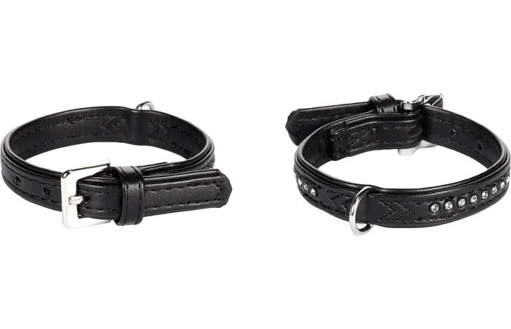 Halsband Monte Carlo zwart 32 cm x 14 mm