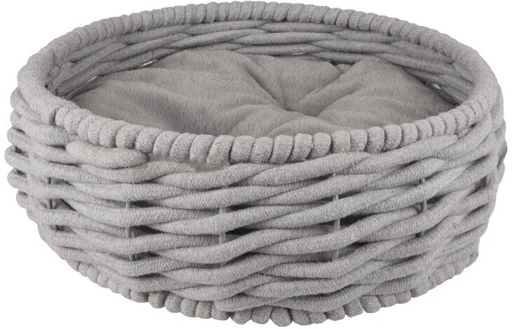 Mand Zinzi Rond Donkergrijs &amp; Lichtgrijs