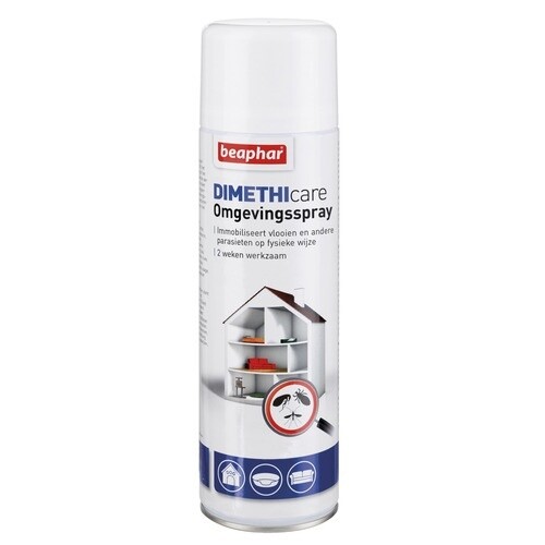 Beaphar dimethicare omgevingsspray tegen vlooien en teken 400 ml