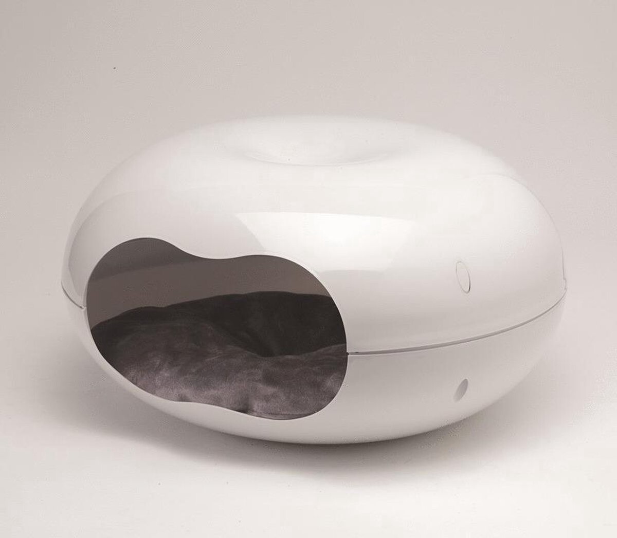 You Zoo Plastic Huis Donut - Wit met Kussen - 49Ø cm