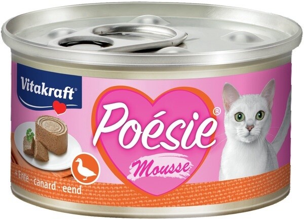 Poesie mousse blikje 85 g, Smaak: Eend