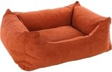 Mand celeste rechthoek + rits, Afmeting: 80 x 67 x 22 cm, Kleur: Cognac