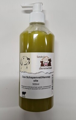 Duo Schapenvet/Hennep olie 500ml