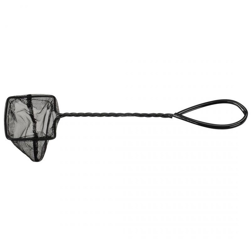 Ebi Schepnet Aquarium Grof V-vorm 8 Cm Nylon Zwart/zilver