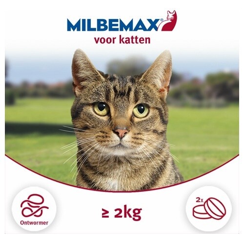 Milbemax kat 2-8kg 2 tab