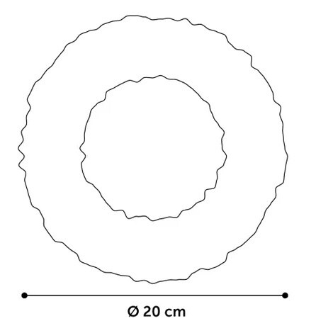 Movas Ring Rood Zwart á 20cm