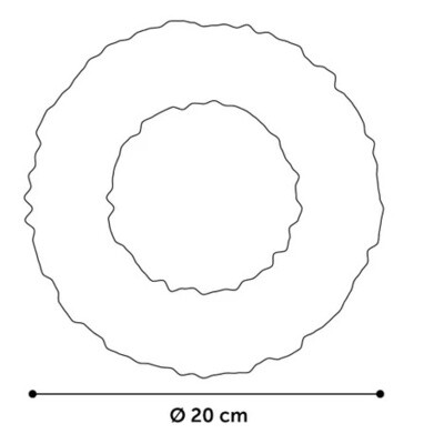 Movas Ring Rood Zwart á 20cm