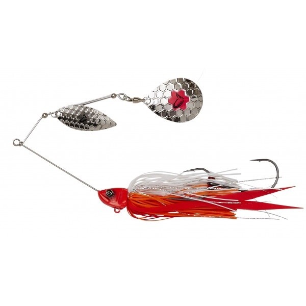 Savage Gear Da&#39;Bush Spinnerbait Sinking Red Head Silver 14cm (21g)