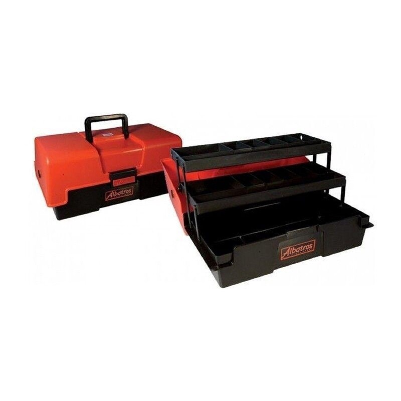 Albatros Viskoffer - Met 2 Laden - 43 x 21 x 20 cm - Rood