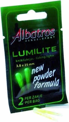 2 Lumilite kniklichtjes mini geel 3.0x25mm
