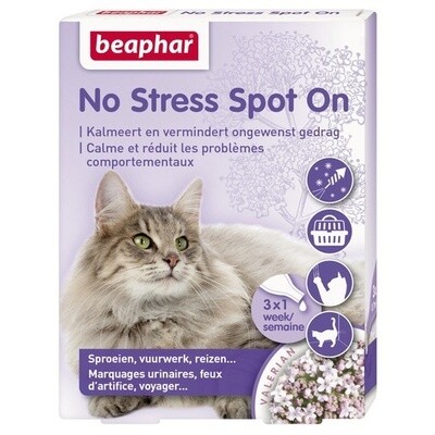 Beaphar No Stress Spot On Kat - Anti stressmiddel - 3 pip