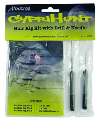 CYPRIHUNT Hair-rig Kit + Needle + Drill