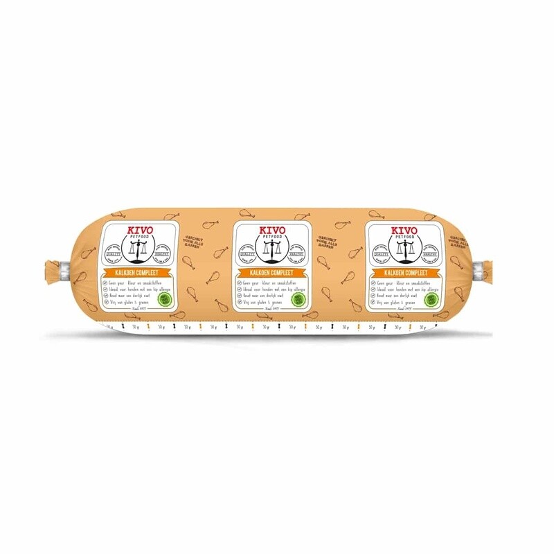 KIVO Kalkoen Compleet 500gr (diepvries)