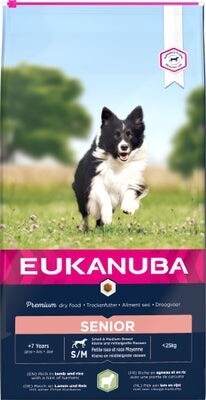 Eukanuba senior klein/middel lam en rijst 12 kg