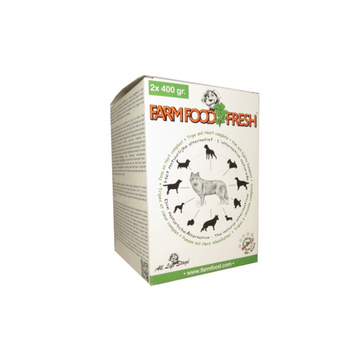 Farmfood Pens En Hart Compleet 2x400 gr (diepvries)