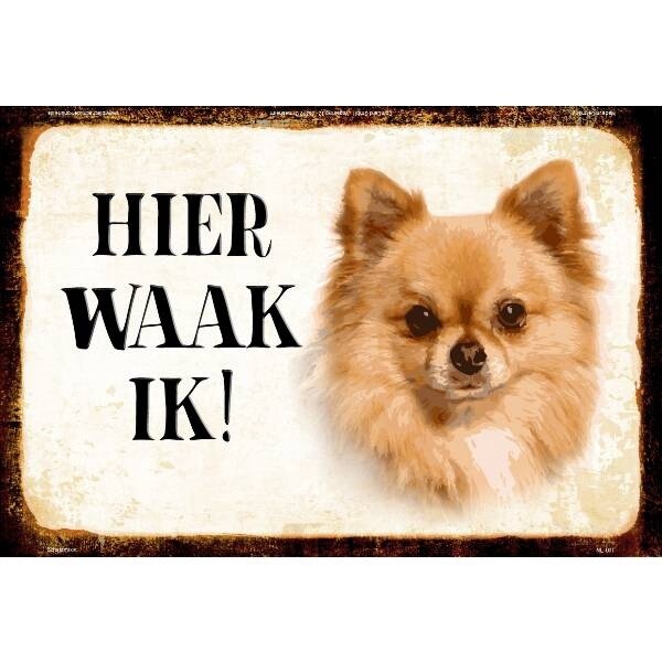 Hier waak ik bordjes