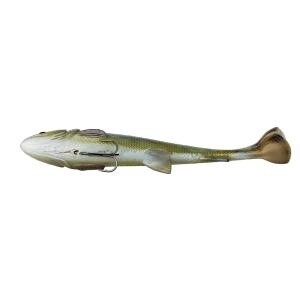 4D Linethru pulsetail forel 16cm / 51gr slow sink groen zilver