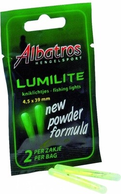 2 Lumilite kniklichtjes mini geel 4.5x39mm
