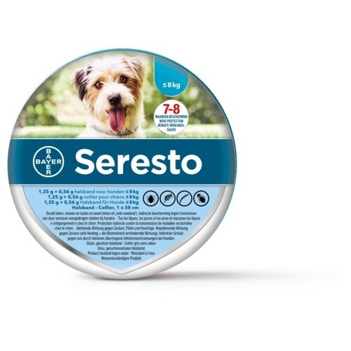 Seresto Vlooien En Tekenband - Kleine Hond - 0 Tot 8 kg