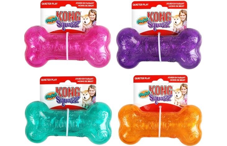 Kong squeeze crackle bone 15 x 7.5 x 4.5 cm