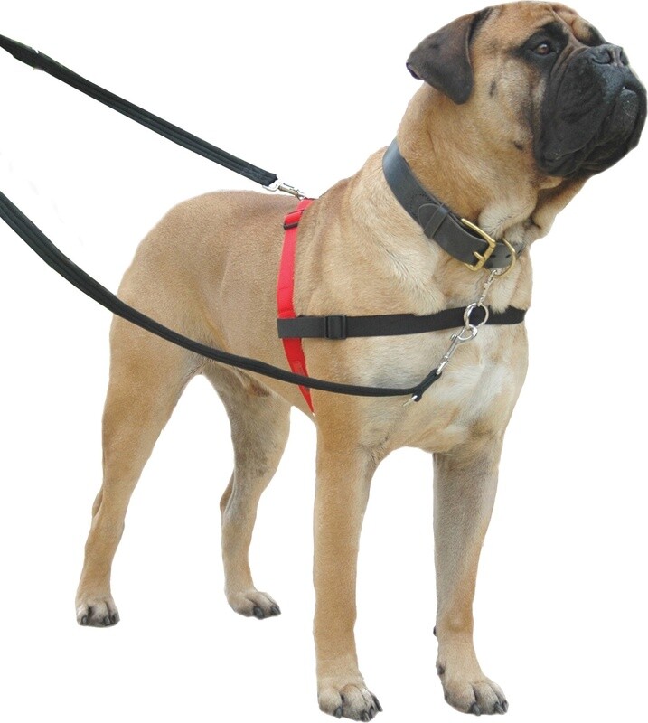 Halti frontcontrol harness rood/zwart, medium.
