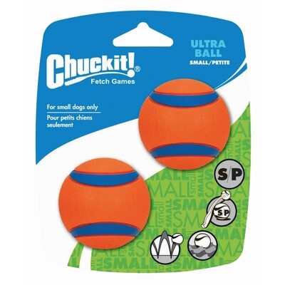 CHUCKIT ultra ball 2 pack oranje