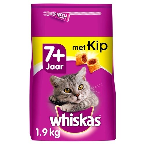 Whiskas - Brokjes senior kip 1.9kg