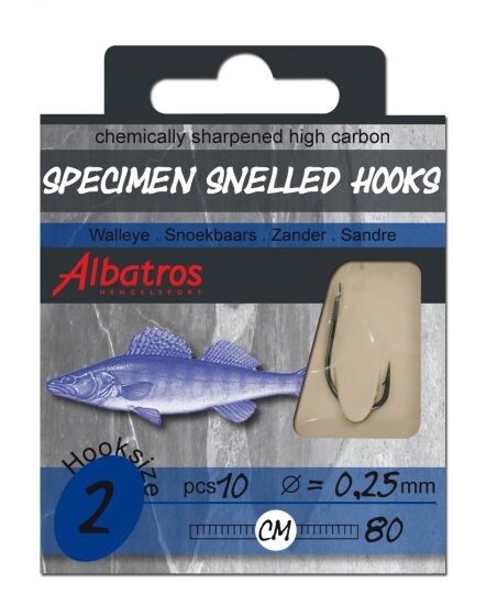 Hakenboekje Snoekbaars - size 2 - Ø 0.25mm
