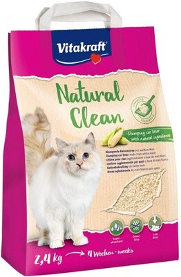 Natural Clean kattenbakvulling 2,4 kg