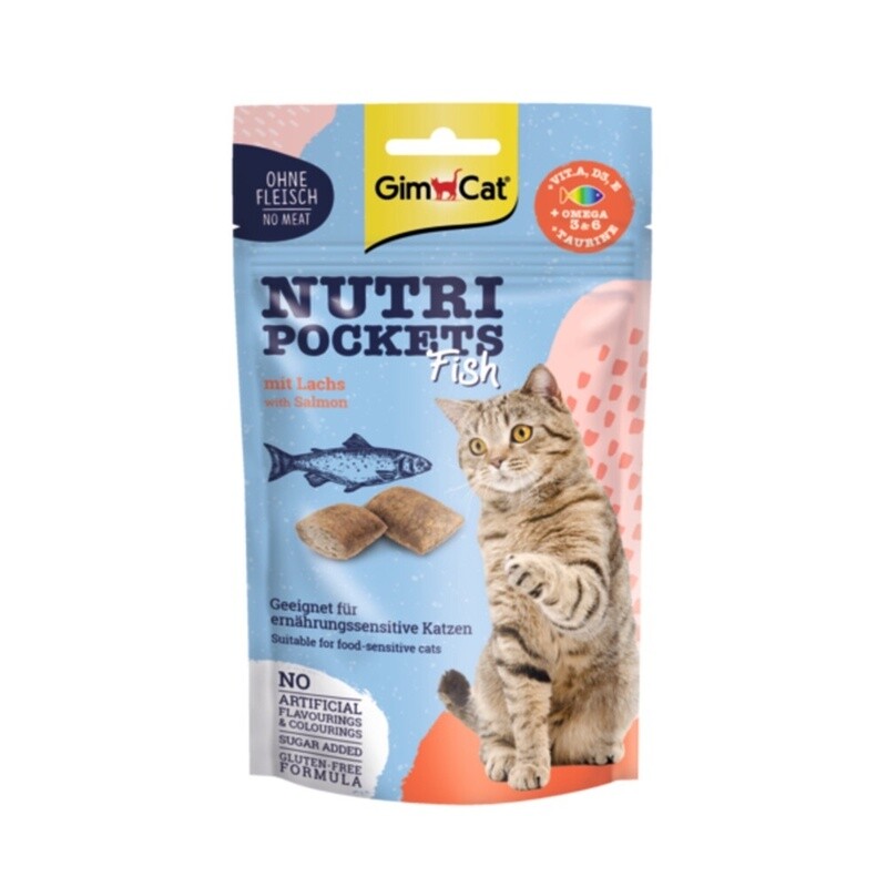 GimCat Nutri Pockets Vis met Zalm 60gr