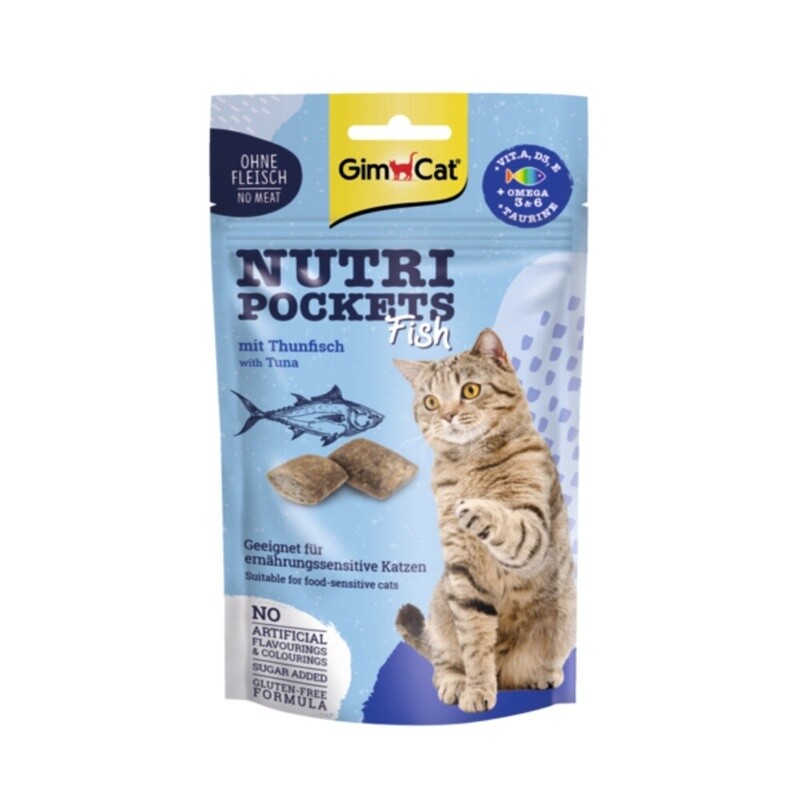 GimCat Nutri Pockets Vis met Tonijn 60gr