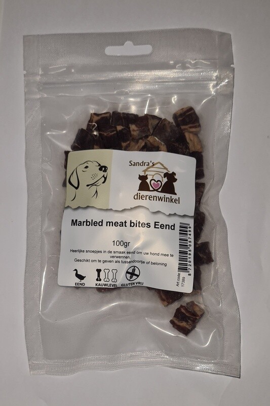 Marbled meat bites Eend á 100gr