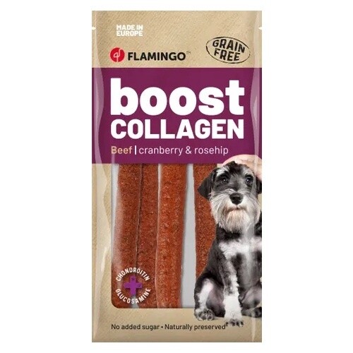 Snack Boost Worst met kip &amp; collageen, Smaak: Rund
