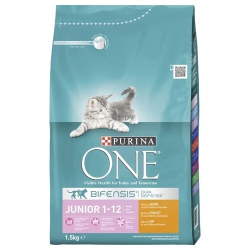 Purina One Junior 1.5 kg Kip|Rijst