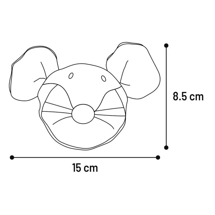 Puppy Britty Muis met bal Meerdere kleuren