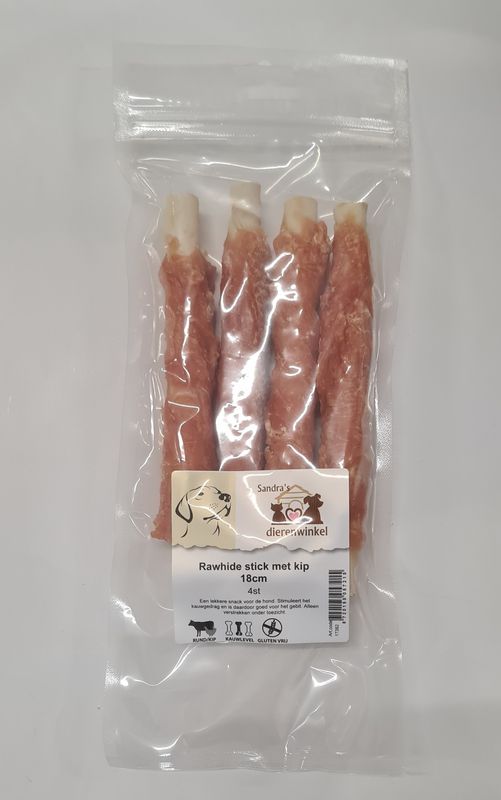 Rawhide stick met kip 18cm