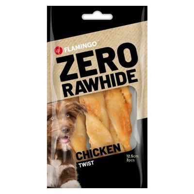 Snack Zero rawhide Staafjes met kip 12,5cm 40gr / 3 st 120gr
