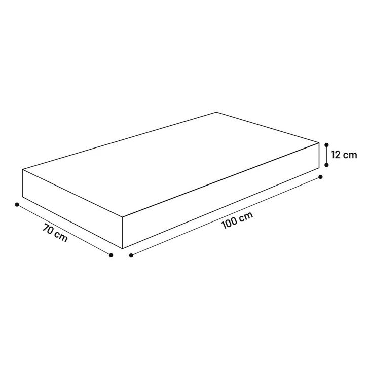 Kussen Panama Rechthoekig Taupe, Afmeting: 100cm x 70cm x 12cm