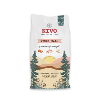 Kivo Verse Zalm - 14 kg - Koudgeperst - Graanvrij