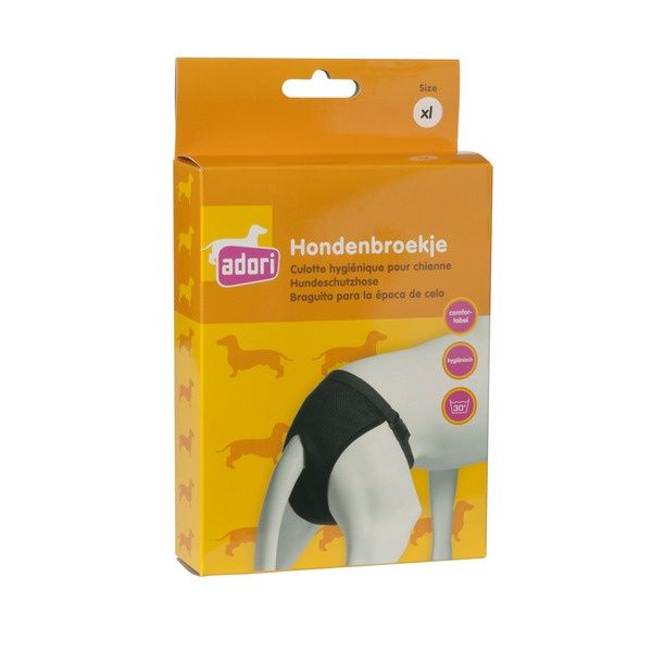 Hondenbroek luxe xl Zwart XLarge 60-70 cm