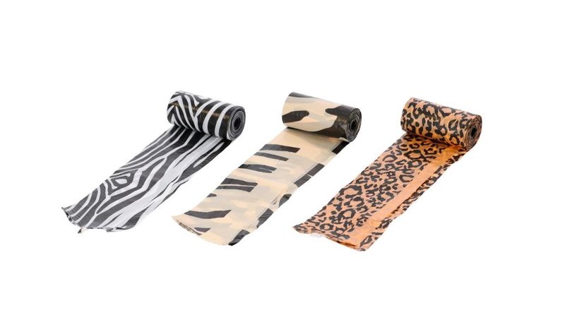 Poepzakjes animal print 12 rol Assorti