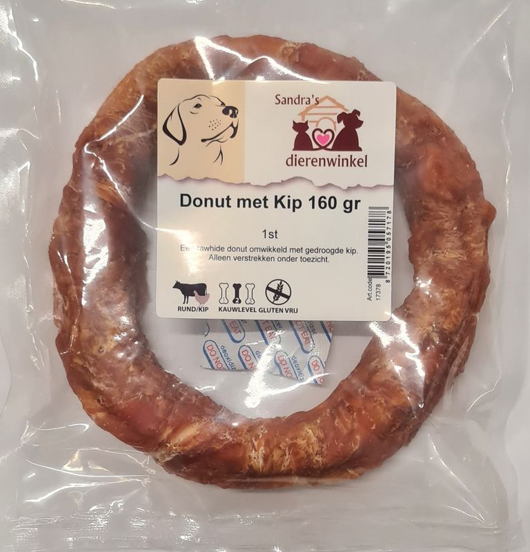 Donut met Kip 160 gr